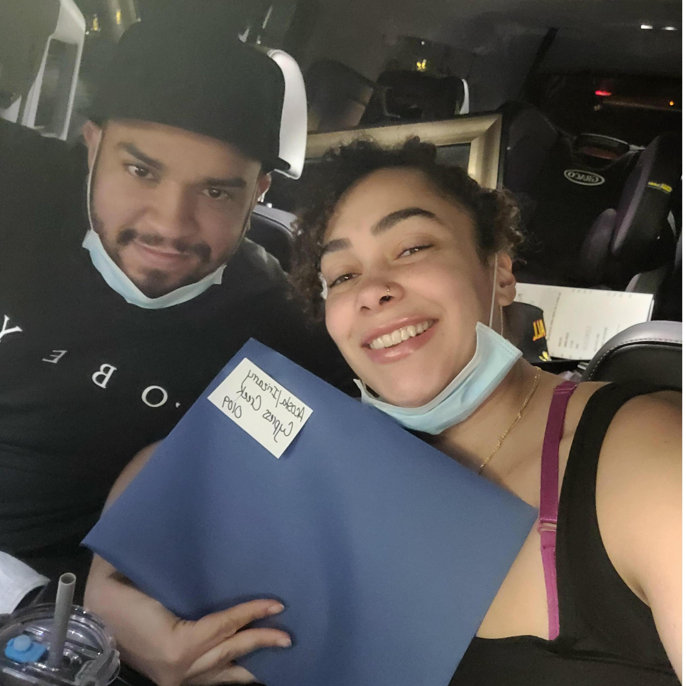 It was this moment that we became official homeowners for the first time.