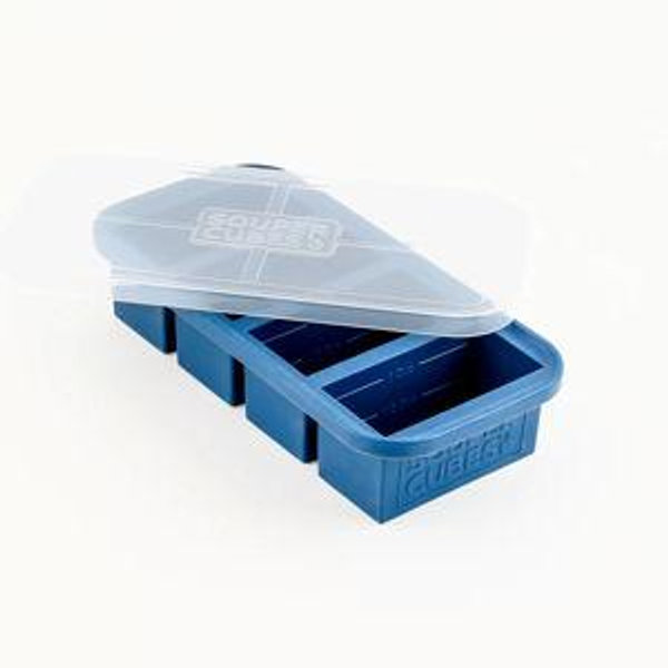 Silicone Freezer Trays - 1 Cup, Blueberry