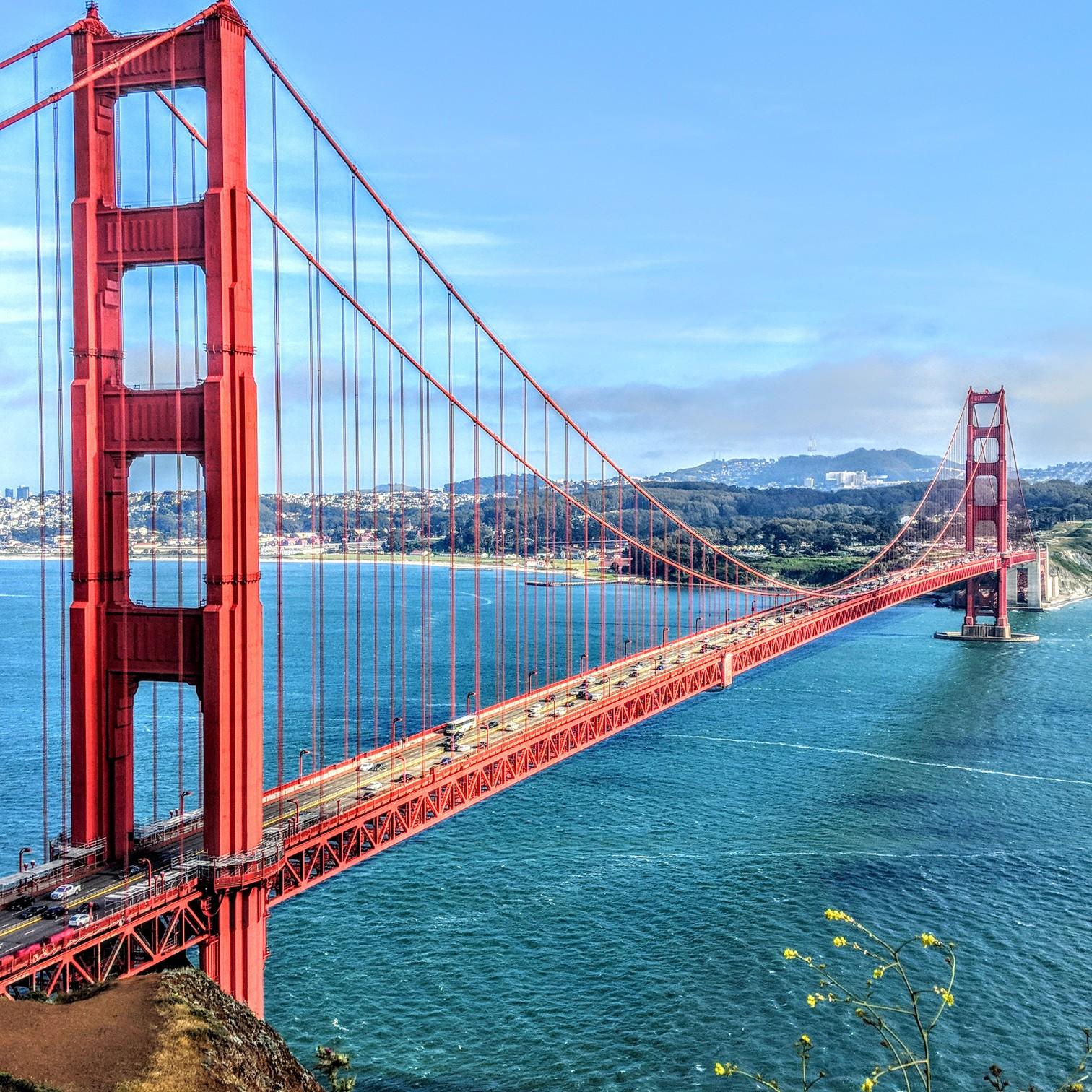 Golden Gate bridge from the Marin headlands
