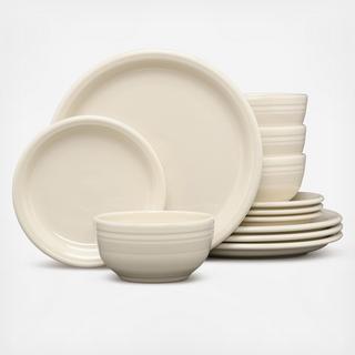 Bistro Coupe 12-Piece Dinnerware Set, Service for 4