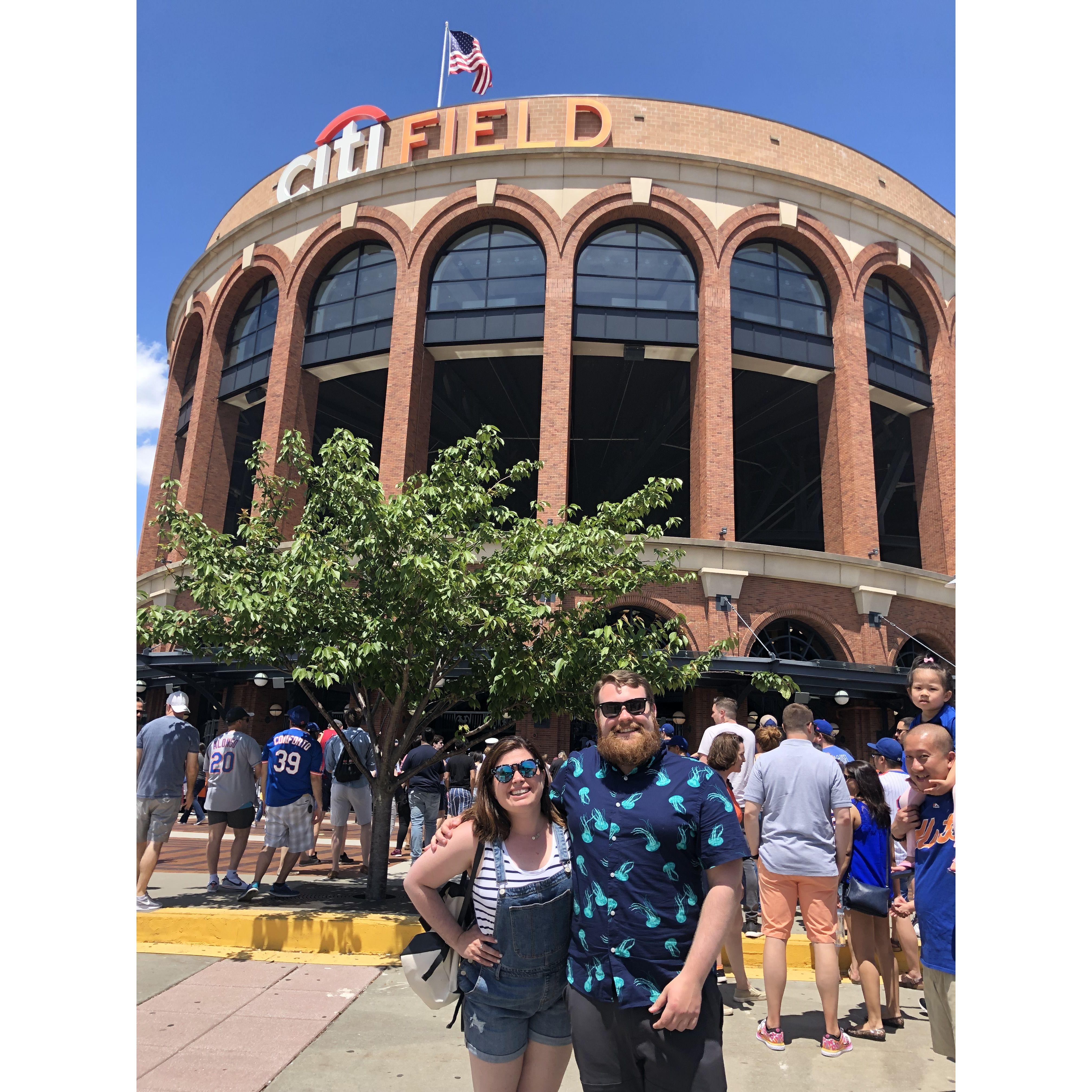 At the Mets stadium in NY.
