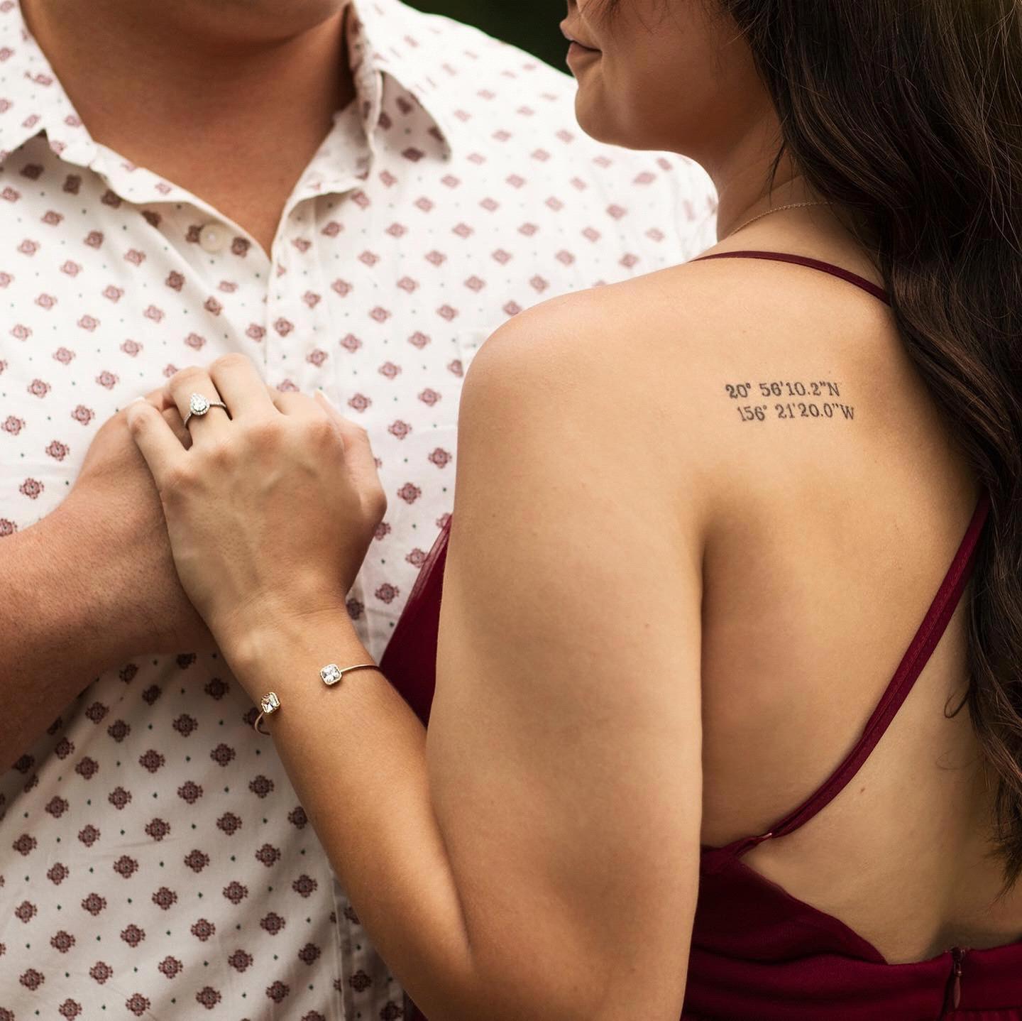 The coordinates are were we got engaged!