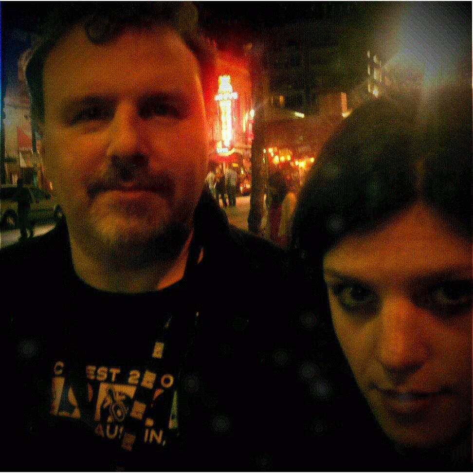 Our first SXSW together, 2011! Snapped on Sixth Street.