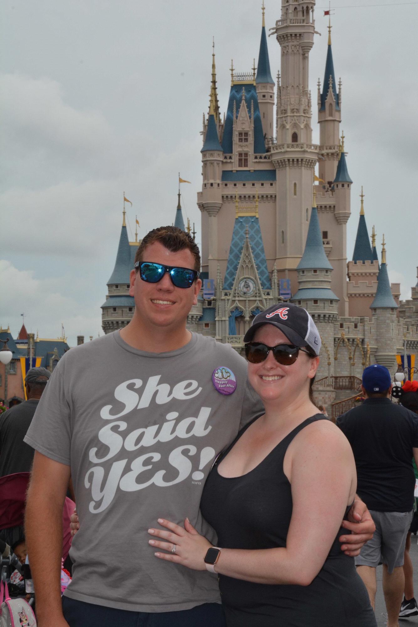 Continuing the engagement celebration at the happiest place on earth!