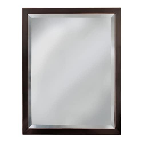 allen + roth 24-in Oil-Rubbed Bronze Rectangular Bathroom Mirror