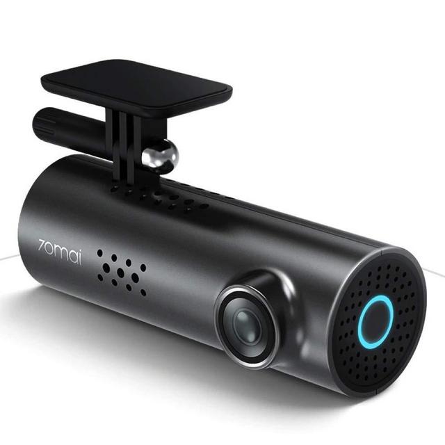 70Mai Smart Dash Cam 1S, Dash Cam Recorder Camcorder, 1080p, Night Vision, Wide Angle, G-Sensor, Loop Recording, App WiFi, Voice Control (2020)