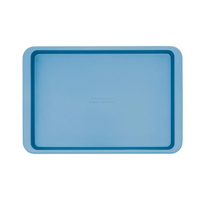 KitchenAid 9x13in Nonstick Aluminized Steel Baking Sheet, Blue Velvet
