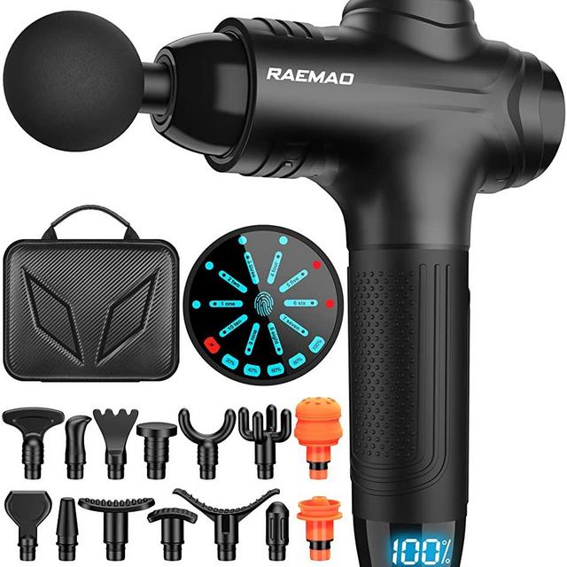 Massage Gun Deep Tissue Muscle Massager Percussion Massage Gun for Athletes, Handheld Deep Tissue Massager,Black