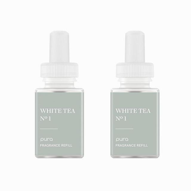 Pura - Fragrance for Smart Home Air Diffusers - Room Freshener - Aromatherapy Scents for Bedrooms & Living Rooms - Odor Eliminator - 2 Pack - White Tea No. 1