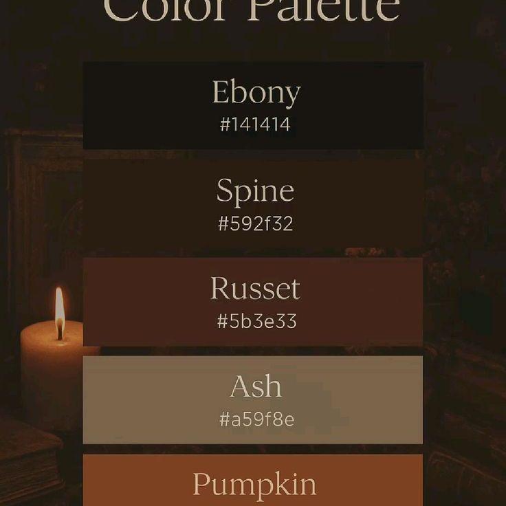 Here are our color palettes for the wedding!