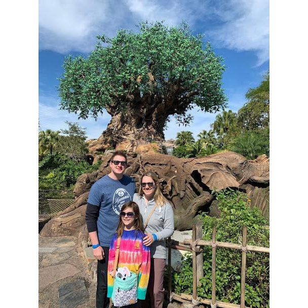 At Disney World with our niece Briella the day of our engagement.