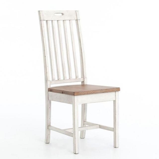 Hart Reclaimed Wood Dining Chair, Driftwood/Limestone