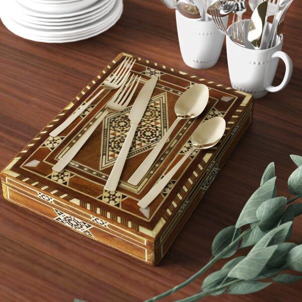 20 pc Gold Flatware