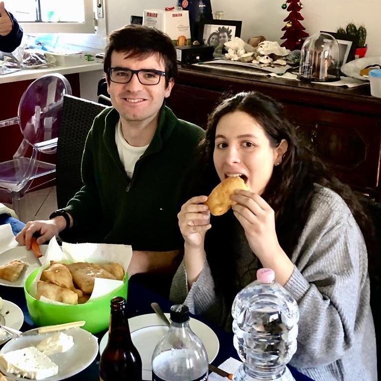 December 2019: Within 24 hours of indulging in this culinary masterpiece (Sandra's torta fritta) there would be a ring on Maddy's finger. And within 3 months... we would all be in quarantine.