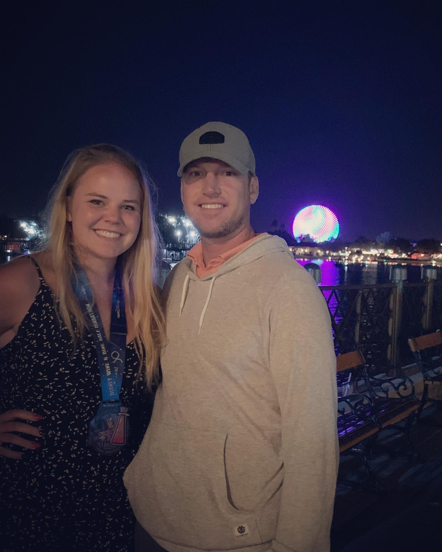 "aaaaand I would walk 500... no, 13.1 miles..." Alyssa's first half-marathon at Epcot, followed by the Disney Food and Wine Festival