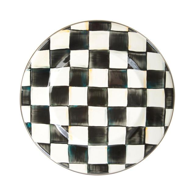 MacKenzie-Childs Courtly Check Enamel Dinner Plate