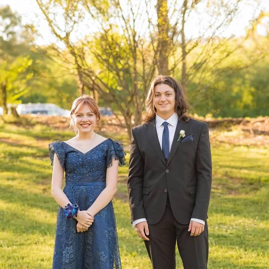 Prom 2022! We held hands for the first time on this night