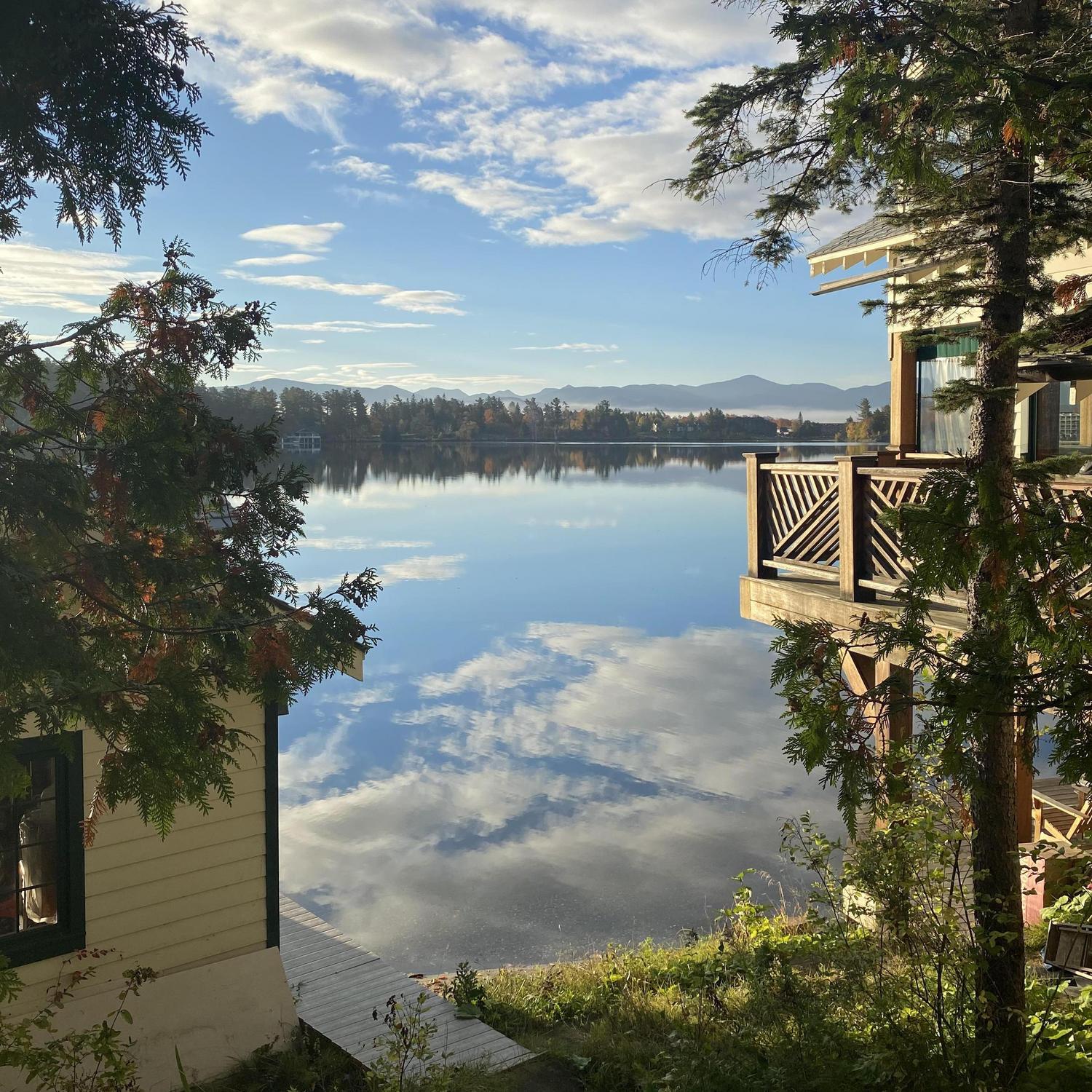 the magic of a lake placid morning in october