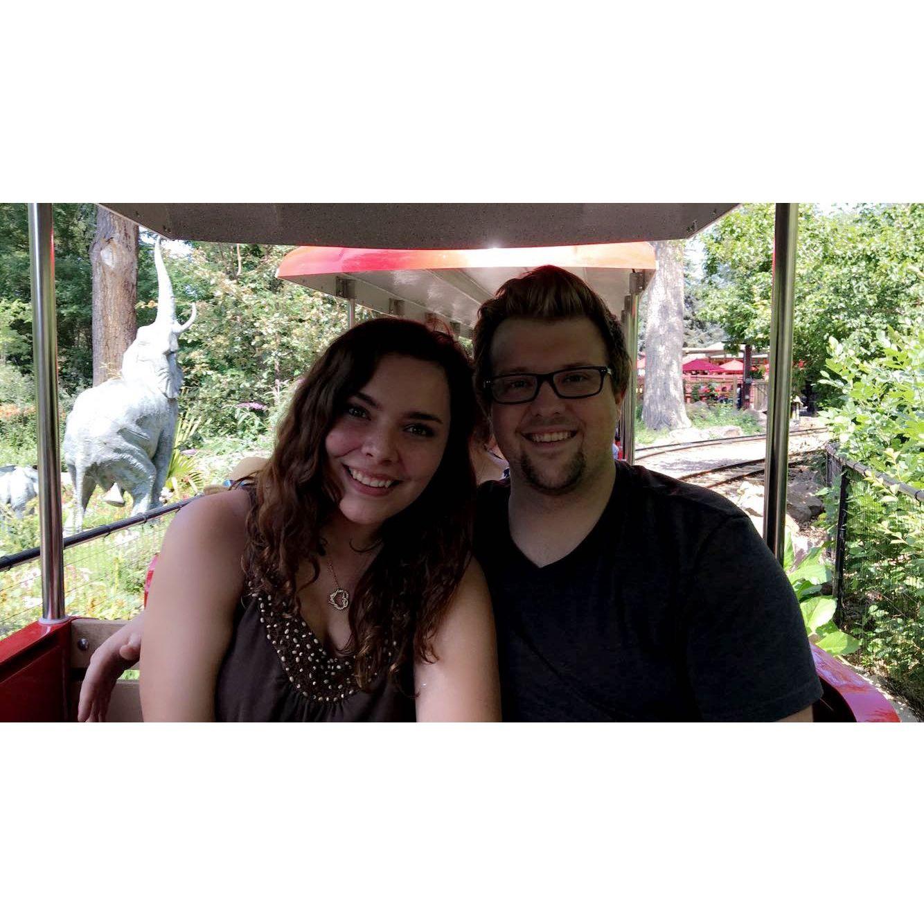 Our first trip to the Denver Zoo with Kara and Sawyer