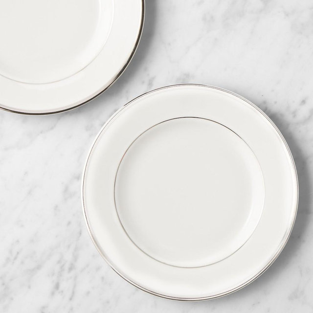 Pickard Signature Salad Plate, Platinum, No Monogram