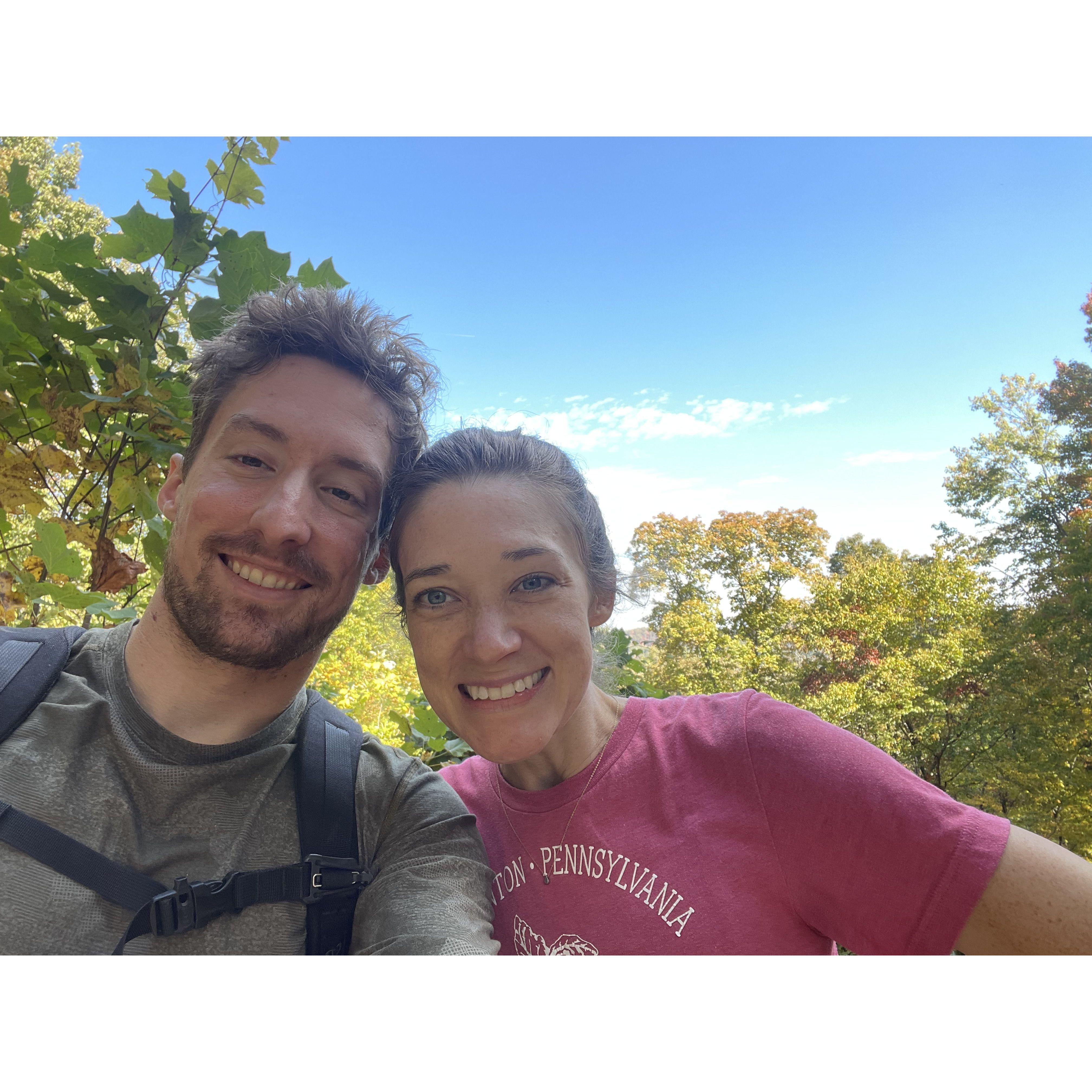 Our first photo together at Red River Gorge