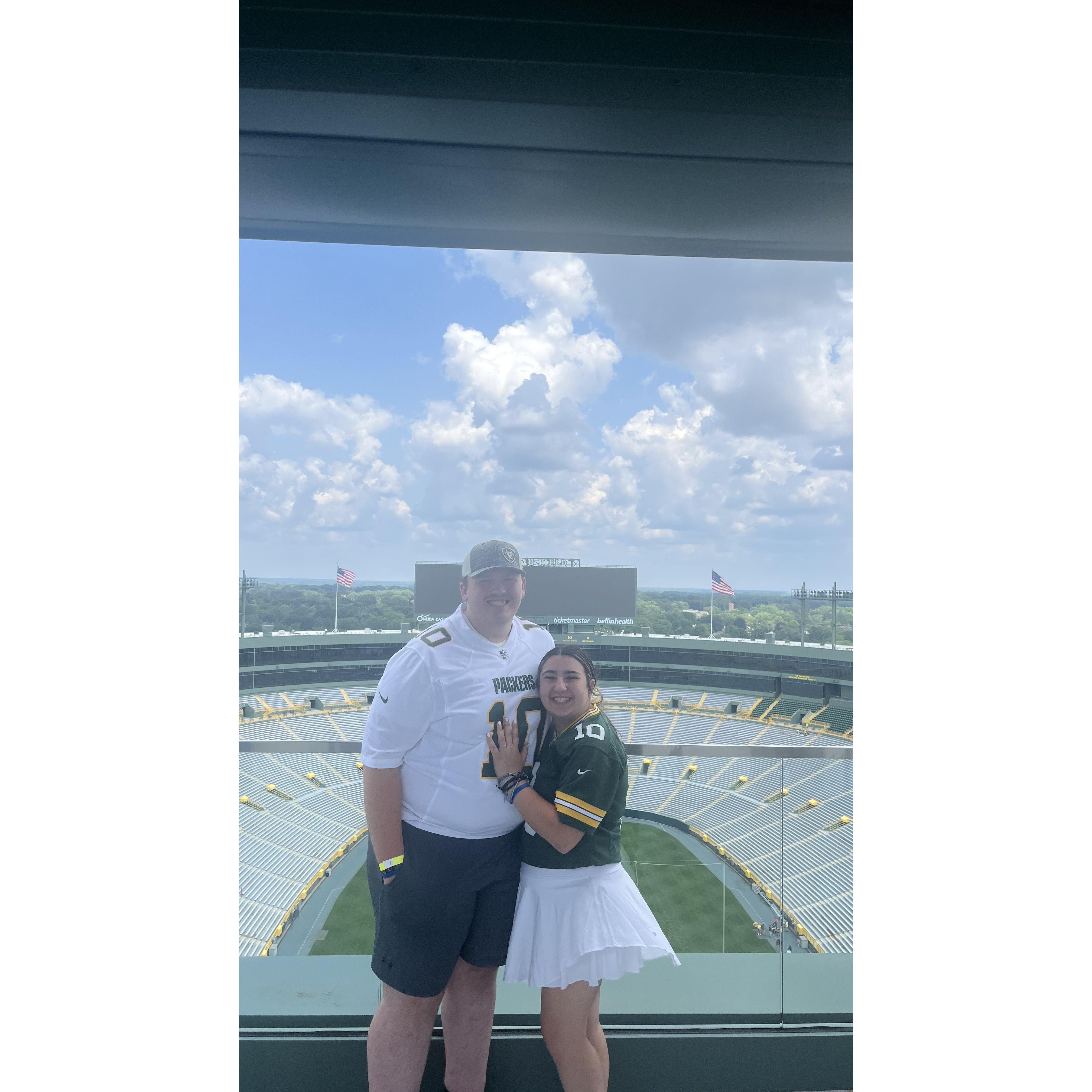 Surprise Trip To Lambeau Field For Joeys 22nd Birthday! GO PACK GO!