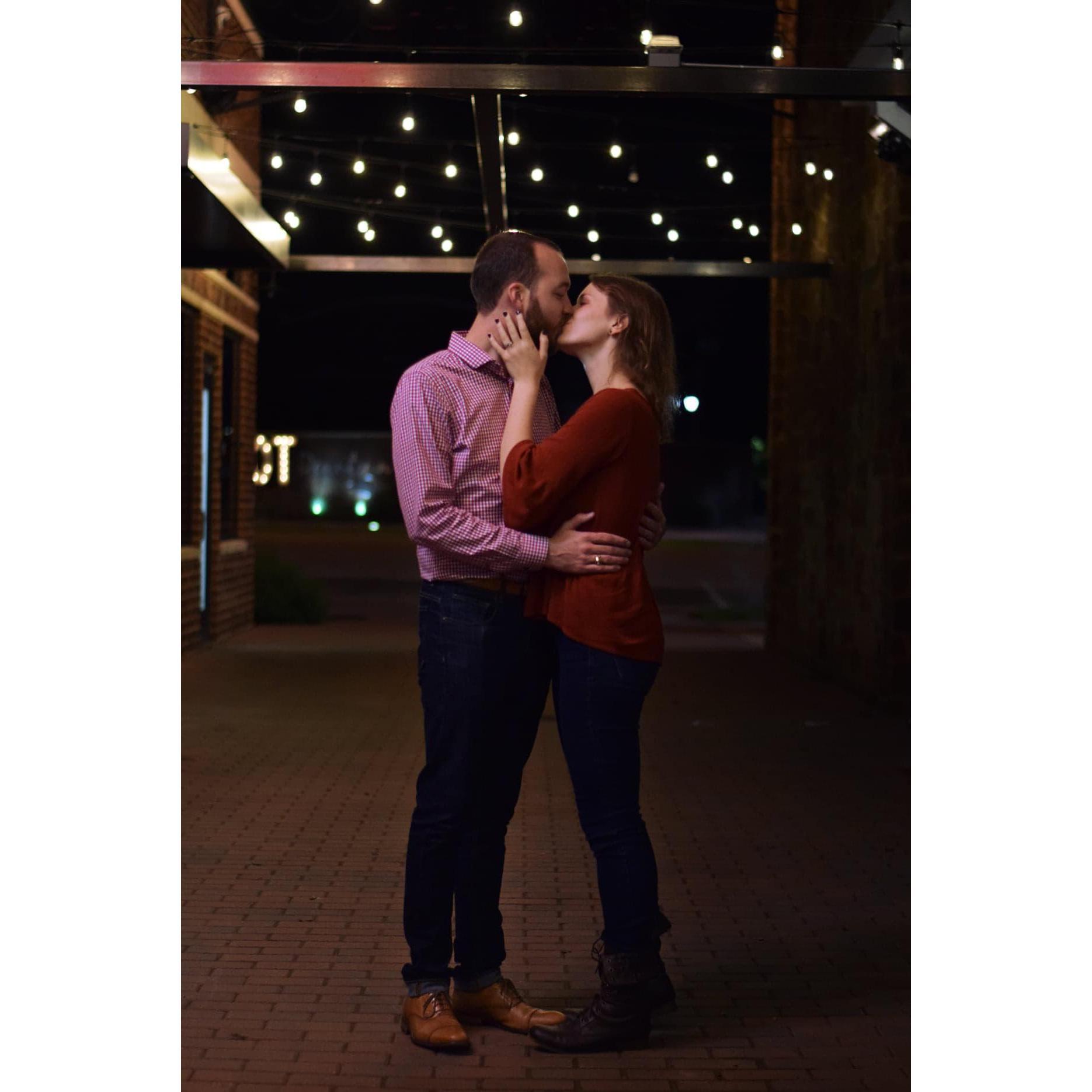 A beautiful photo by groomsman Ryne Young on the night of our engagement!