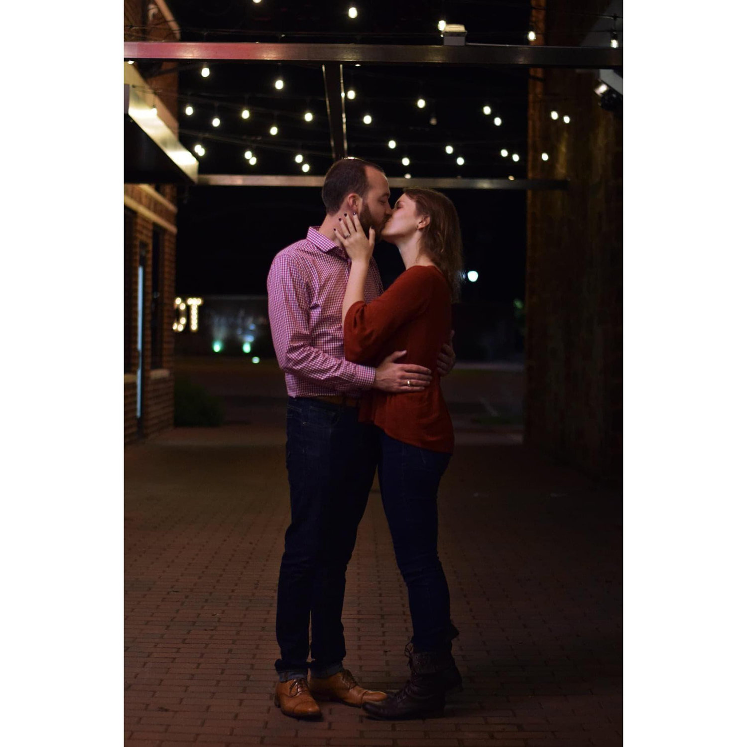 A beautiful photo by groomsman Ryne Young on the night of our engagement!