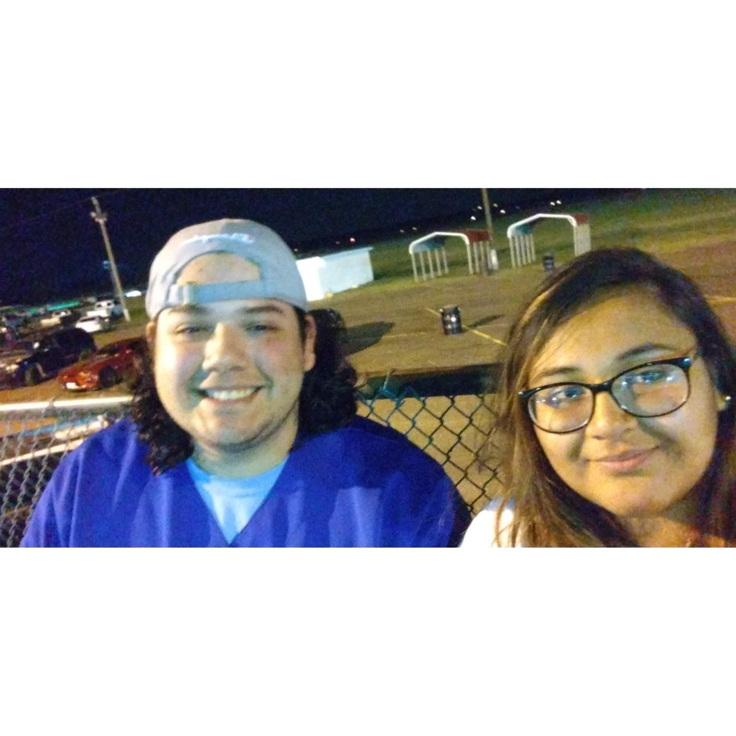 Same day we were at SPI we decided to go to the drag strip here in Edinburg.