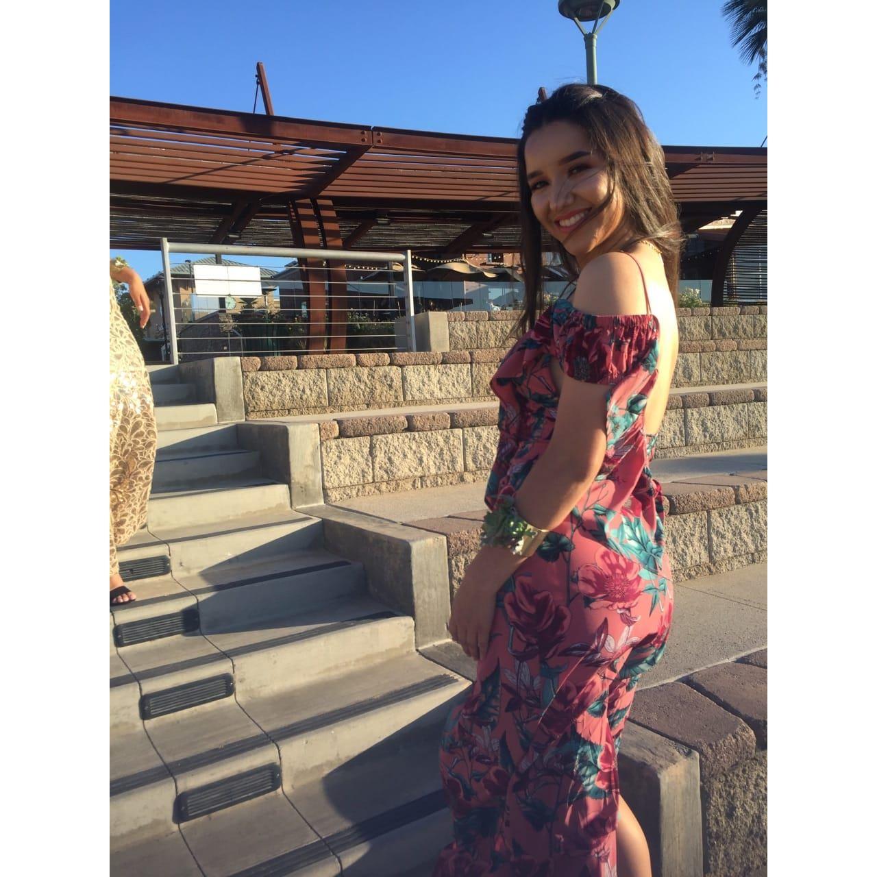 Following suit, Genesis shared her high school senior prom pictures, too. She was 1 of 2 Latinas there. :)