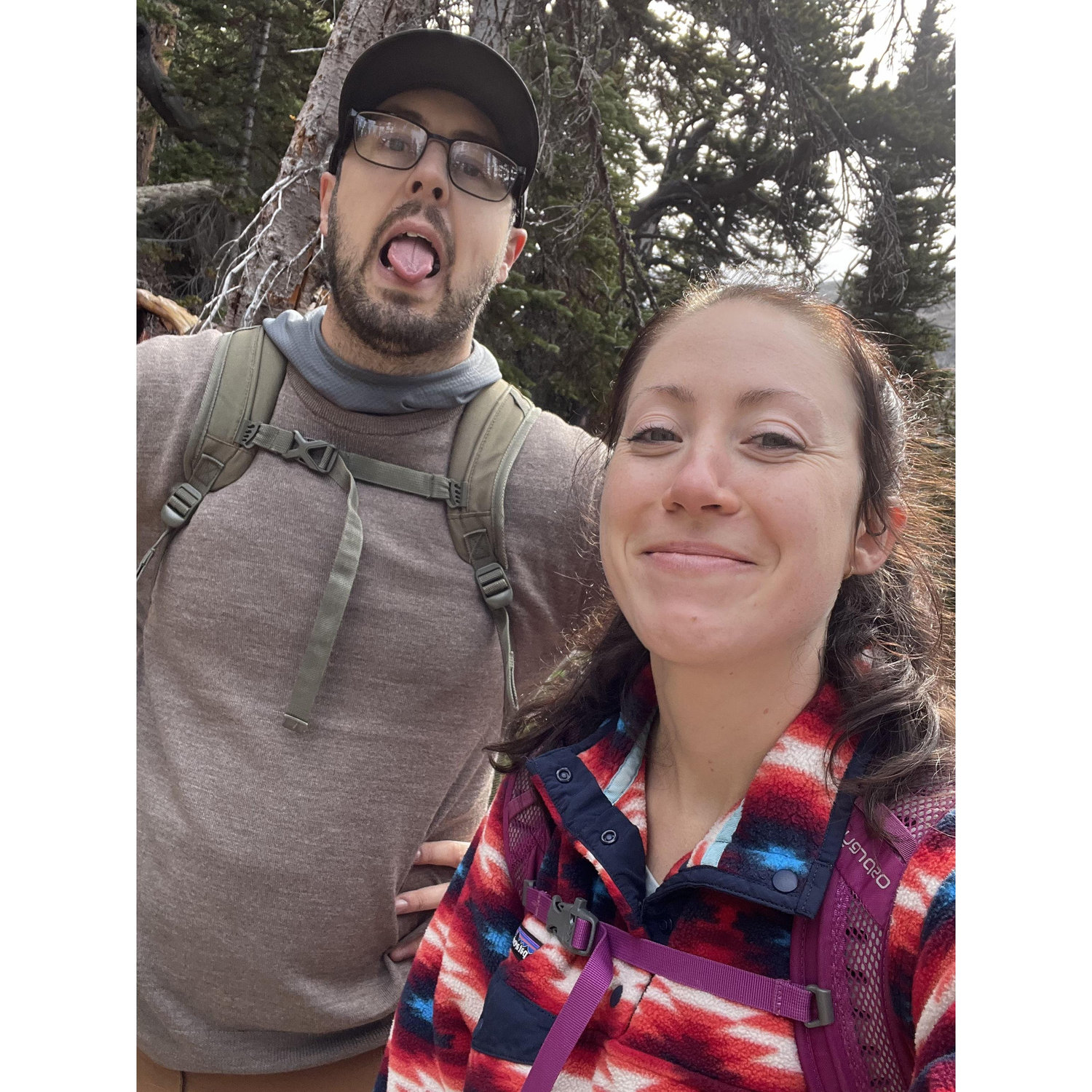 Struggling on a hike in Colorado