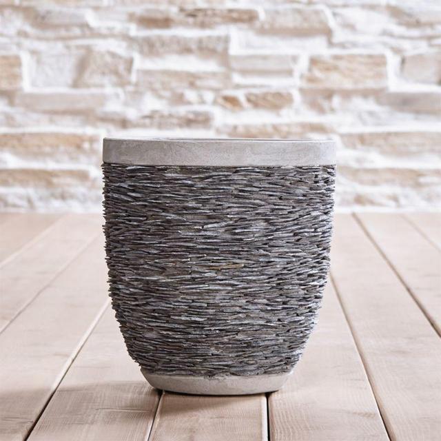 Crate & Barrel Stacked Small Rock Planter