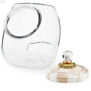 MacKenzie-Childs: Cookie Jar with Mocha Check Lid
