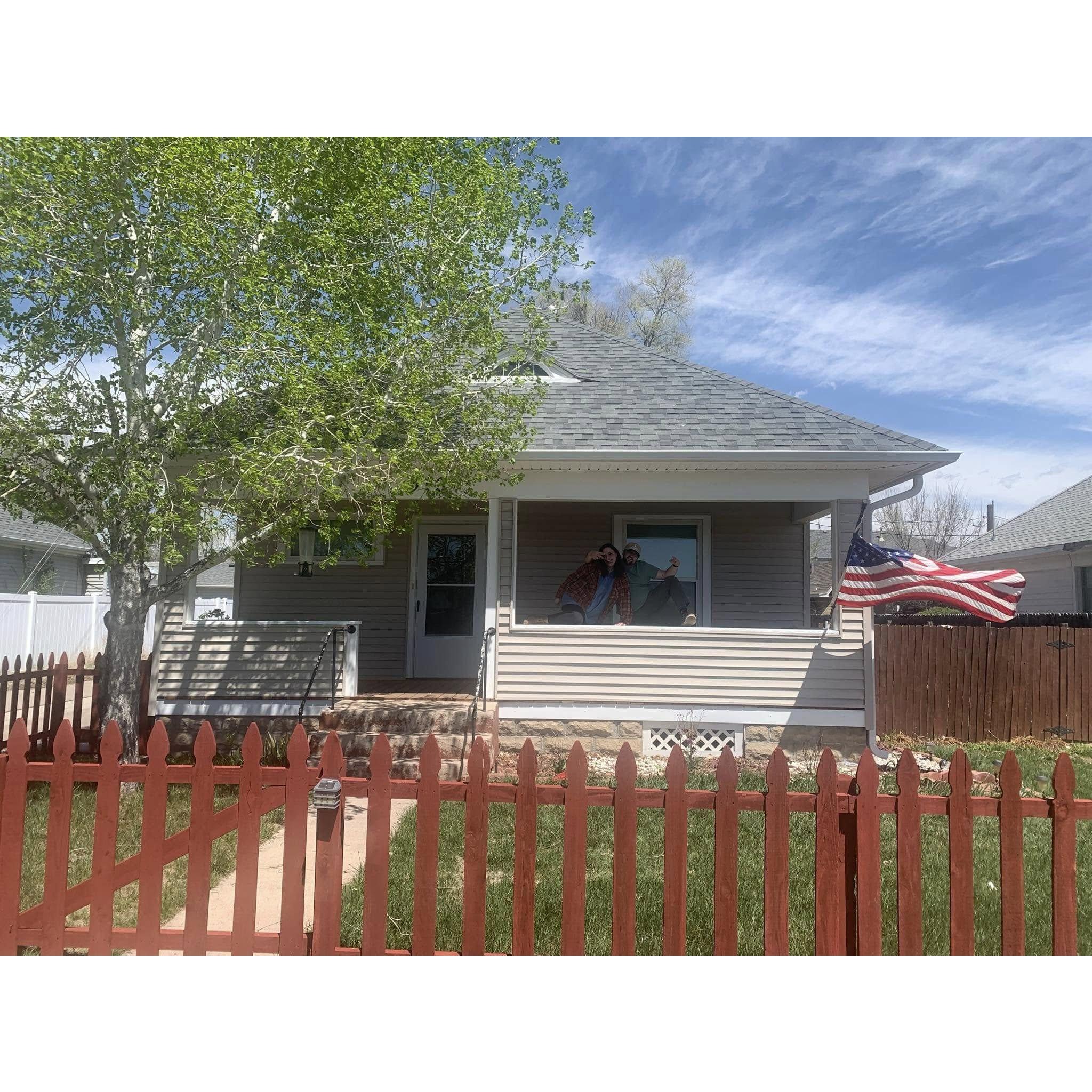 Our first home together!