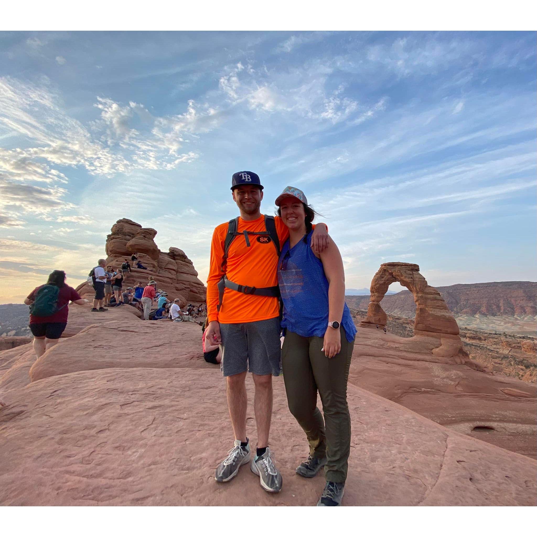 Arches National Park sunrise hike, 2021