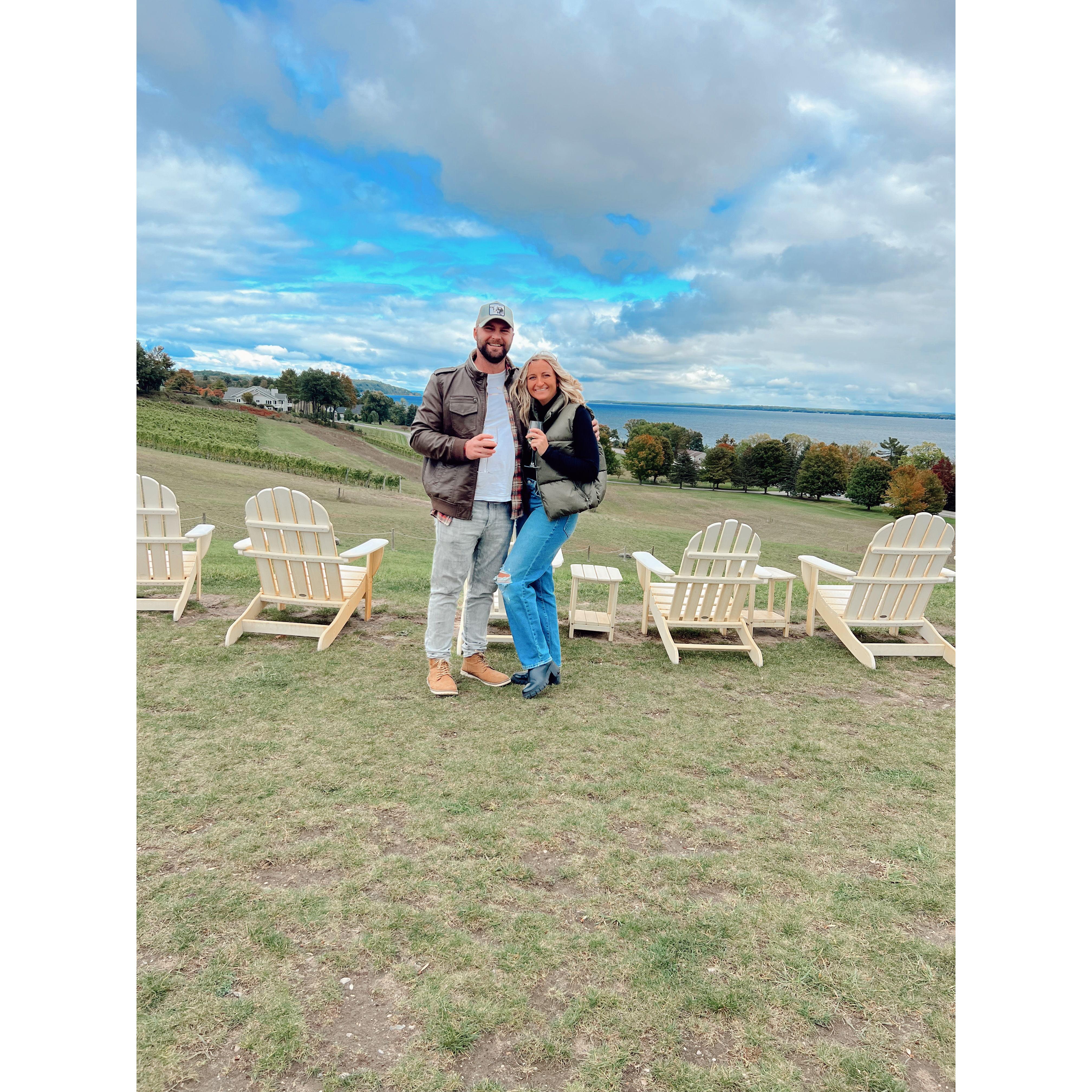 Traverse City wine tasting