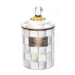 Mackenzie-Childs | Sterling Check Medium Canister