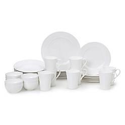 Mikasa® Lucerne White 40-Piece Dinnerware Set
