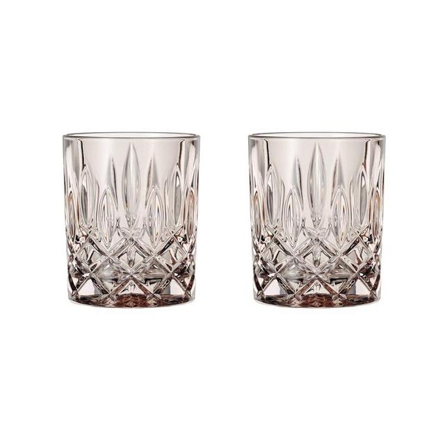 Nachtmann Noblesse Collection 4” Whiskey Tumbler, Made of Fine Crystal Glass, Glass for Bourbon, Whiskey, & Other Beverages, 10.4-Ounces, Dishwasher Safe, Set of 2 (Taupe)