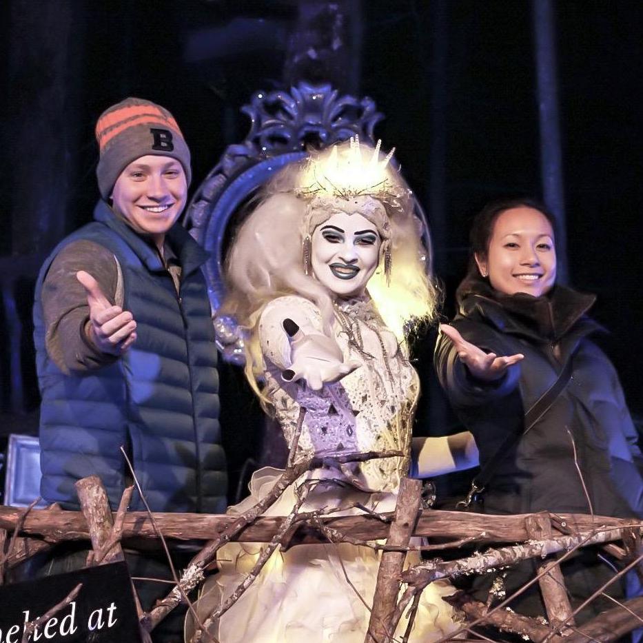 On one of our favorite day trips, we went to an outdoor theater production of the Snow Queen.  Best viewed with hot chocolate and egg nog on a winter night!