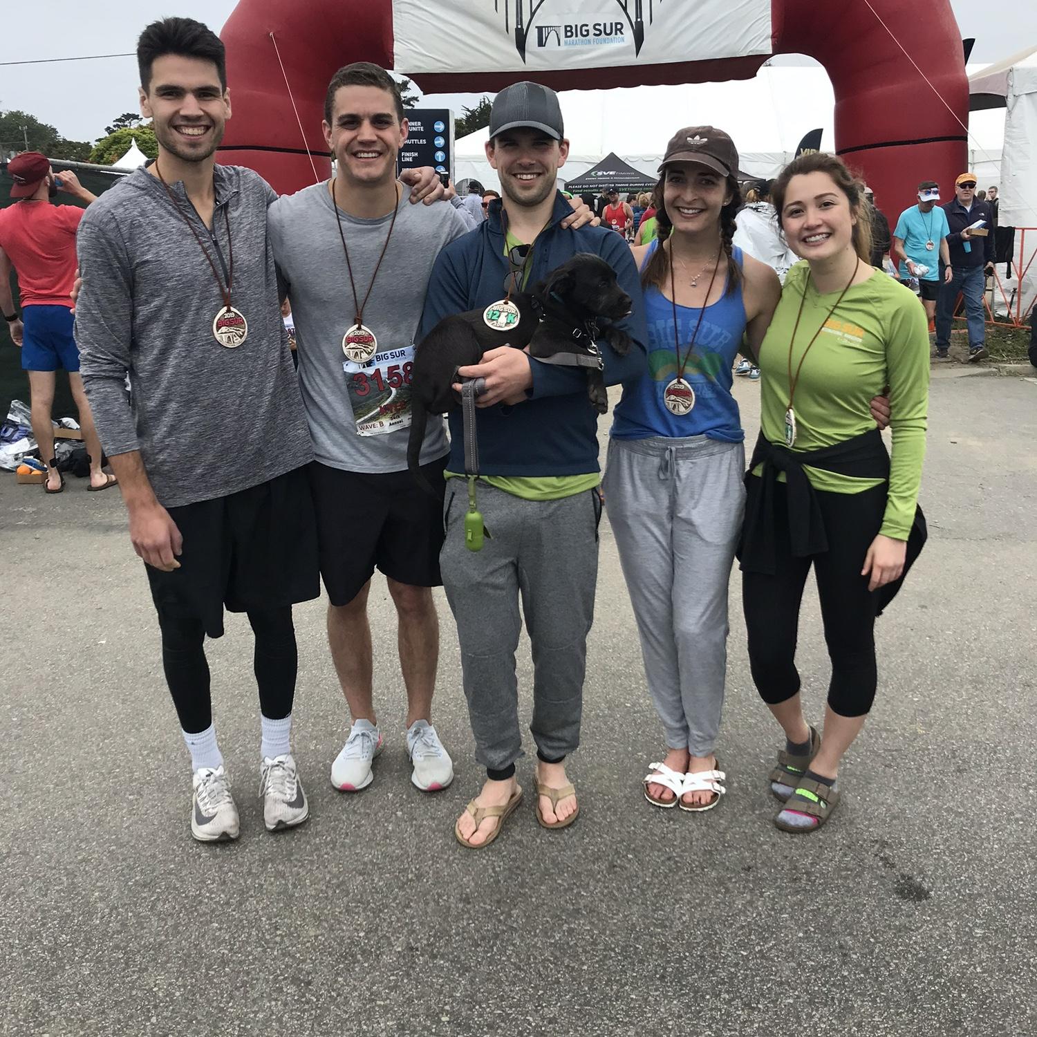 Matt's first marathon in Monterey, CA