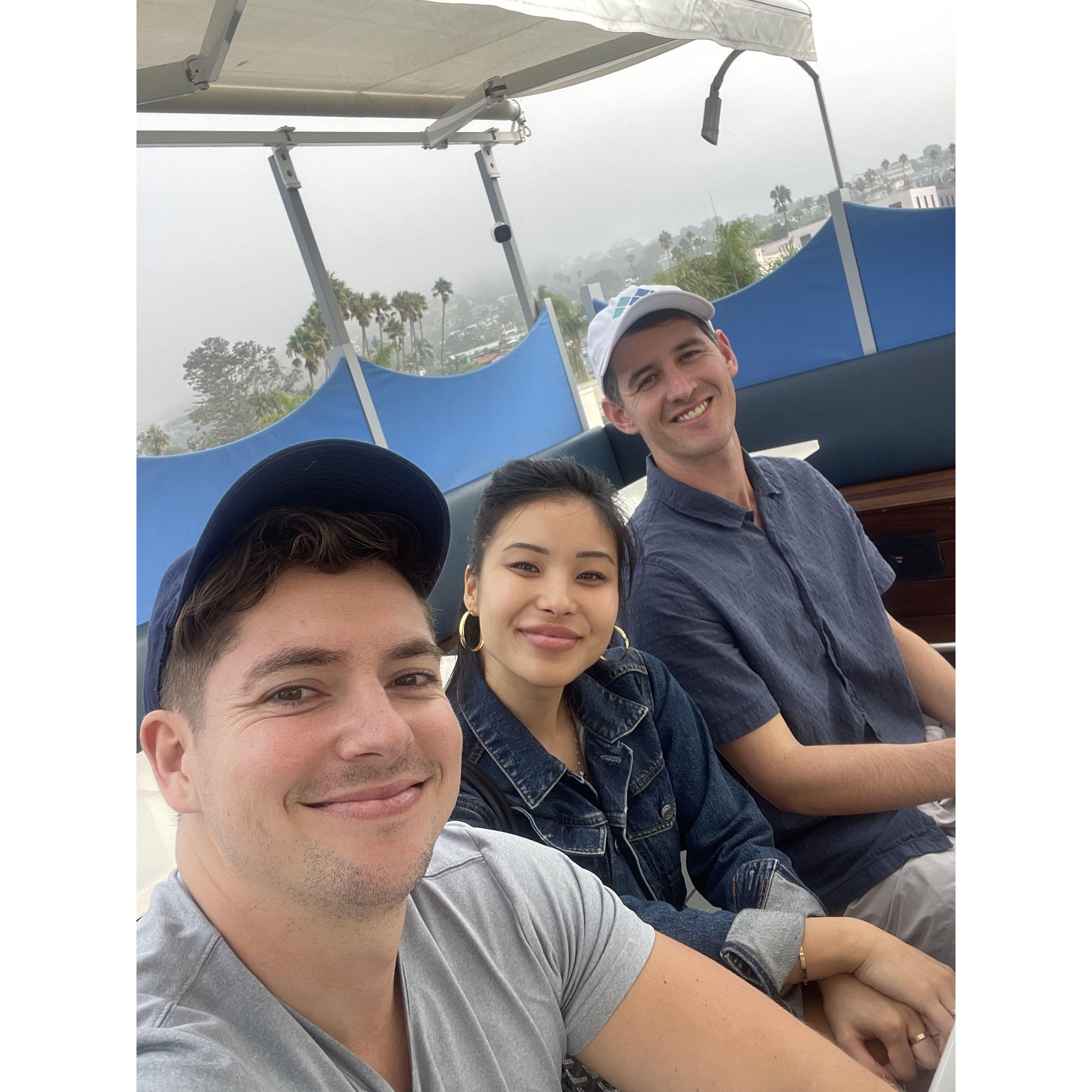 august 2023. hanging in SD with coworkers who didn't know we were dating heh.