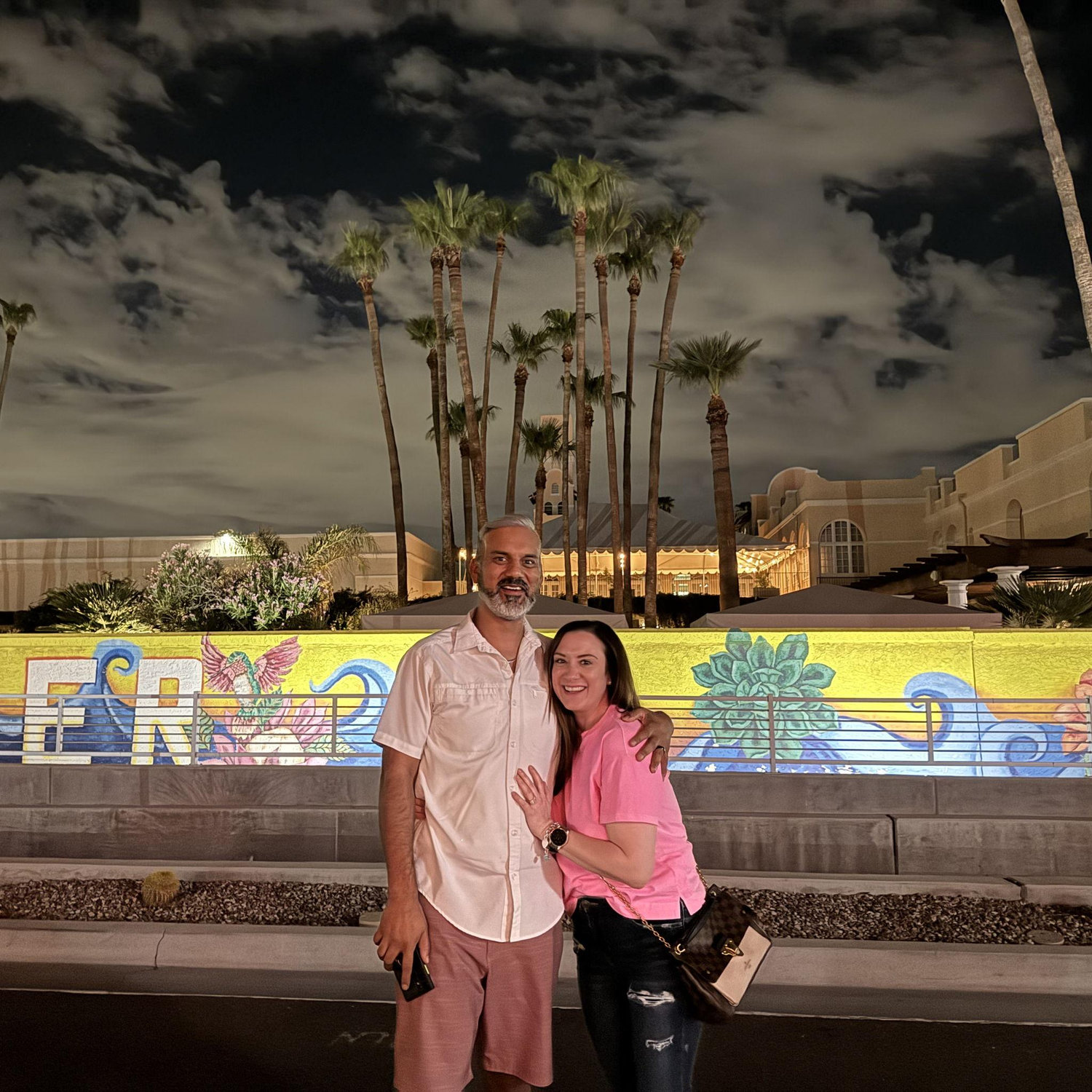 Enjoying a fun night out together in Chandler, Arizona.