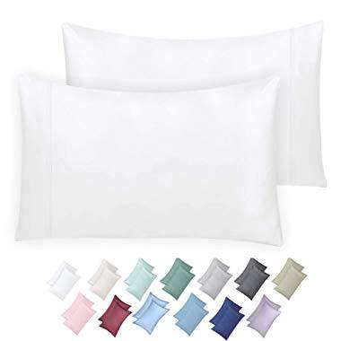 California Design Den 600 Thread Count 100% Cotton Long-Staple Pillow Covers (2 King Pillowcases, Pure White)
