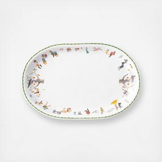 Twelve Days of Christmas Oval Platter
