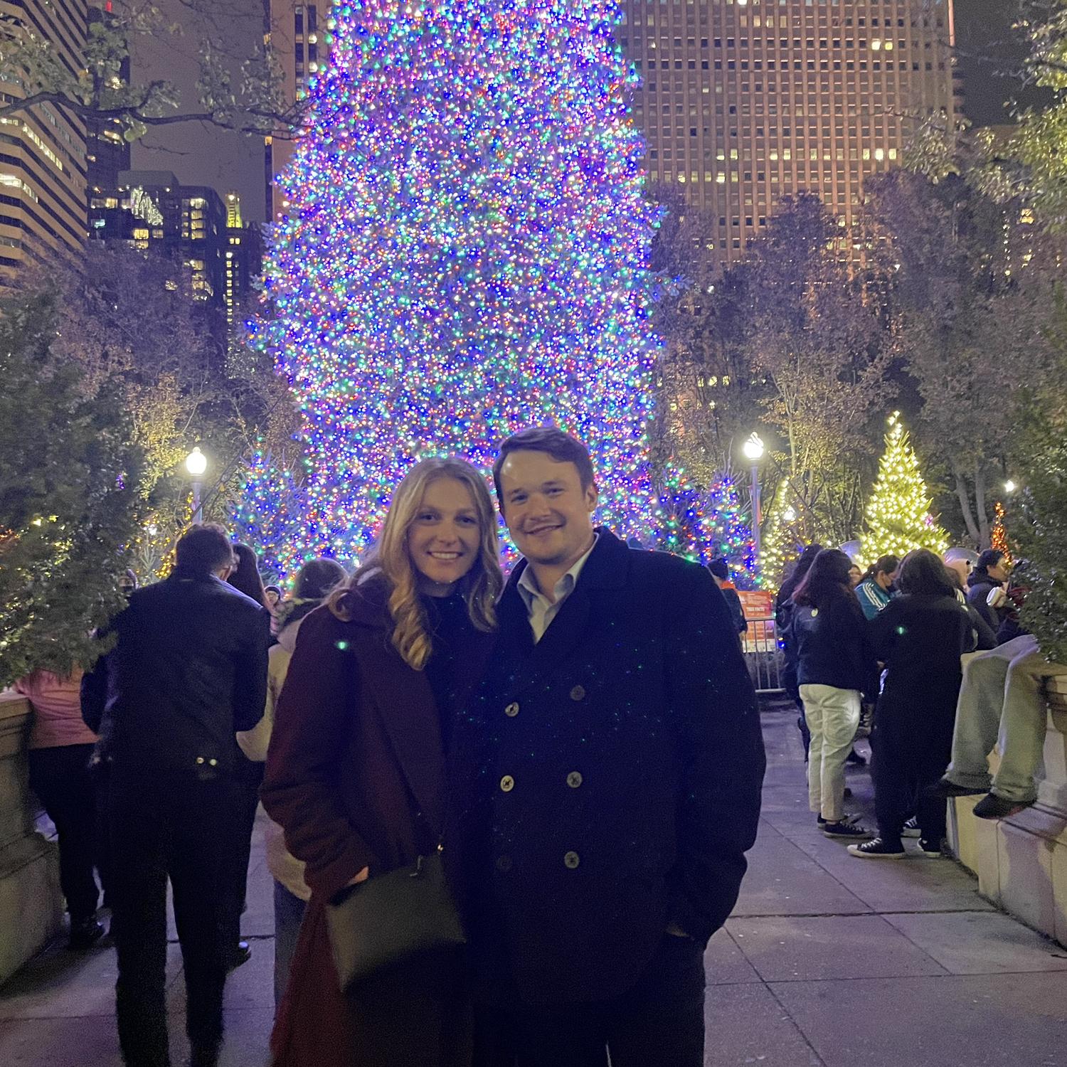 Christmas time in Chicago December 2021
