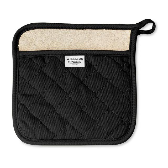 Williams Sonoma Solid Potholder, Jet Black