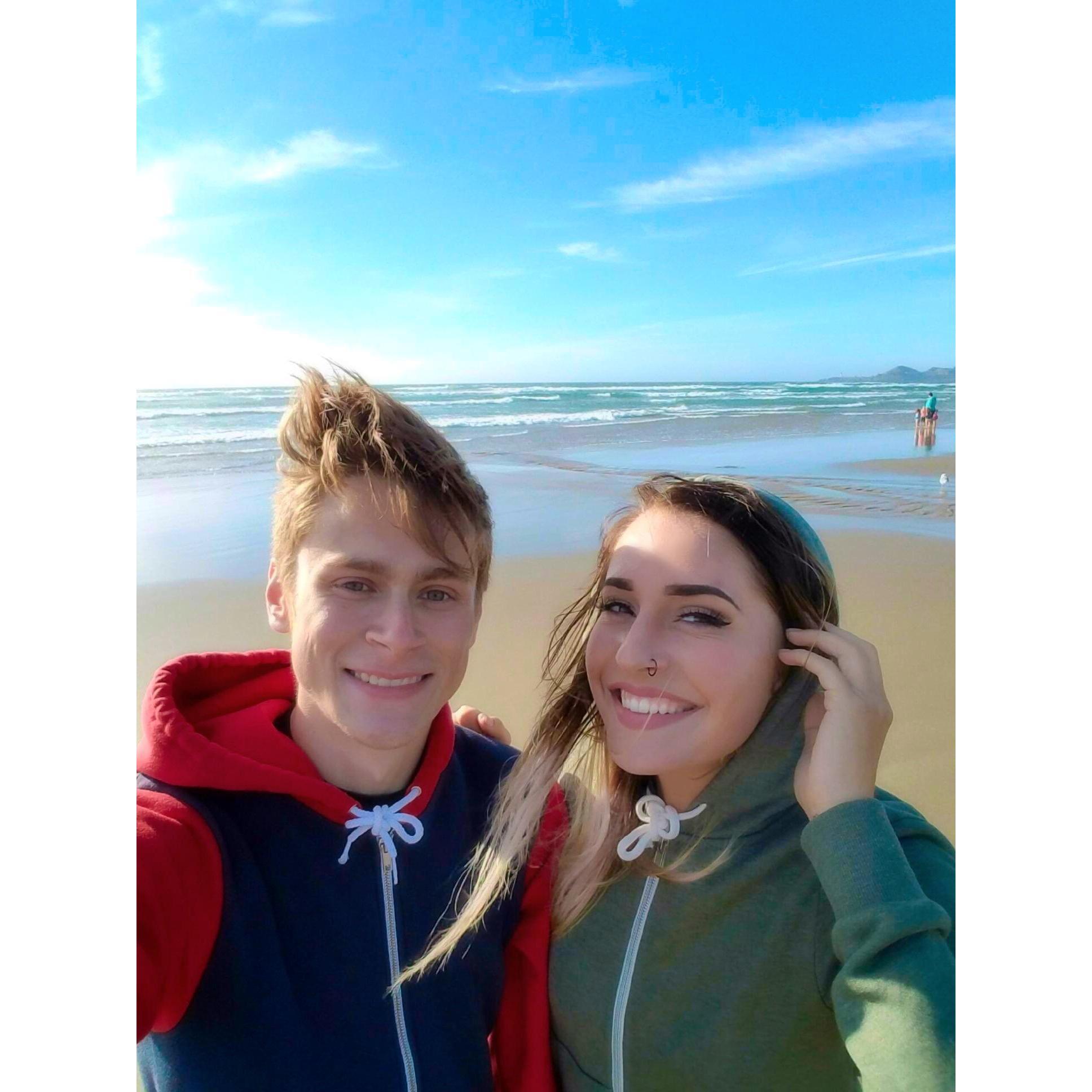 Our first beach trip together