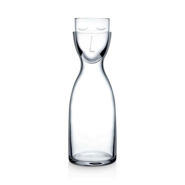 Nude Glass Mr. & Mrs. Night Water Jug & Cup Set