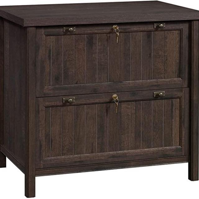 Sauder Costa Lateral File, Coffee Oak finish
